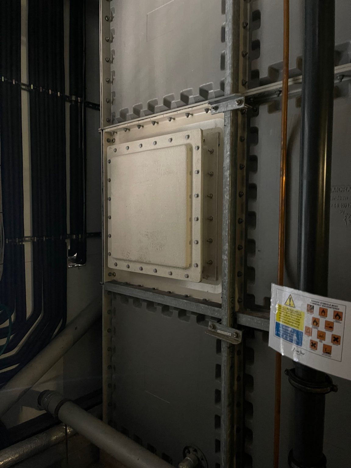 Water Tank Inspection Hatch Installation Echo Square Services Ltd